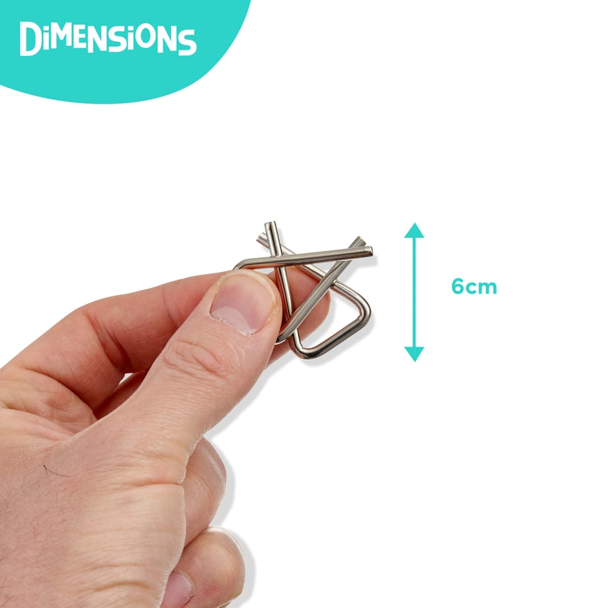 Gehirn-Teaser-Puzzle aus Metalldraht, IQ, 30-teilig