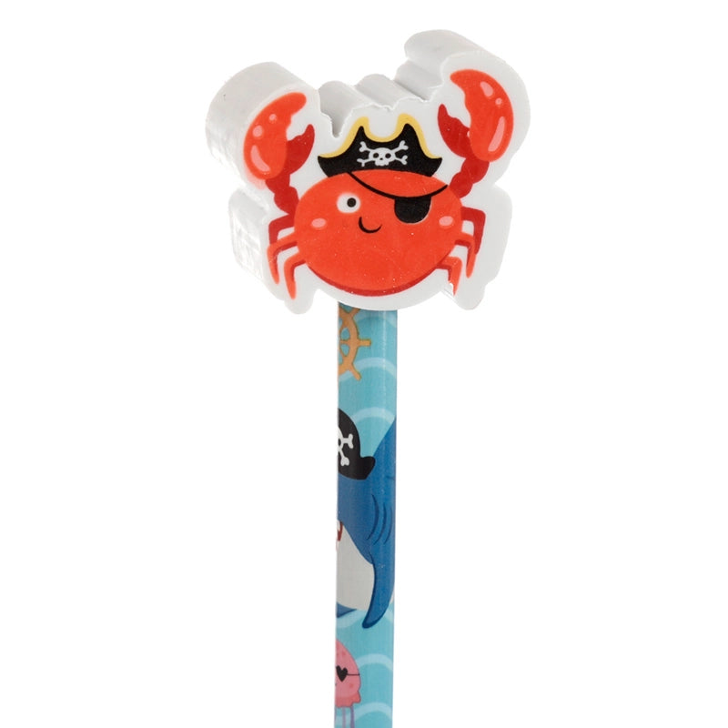 Piraten Bleistift mit Radiergummi