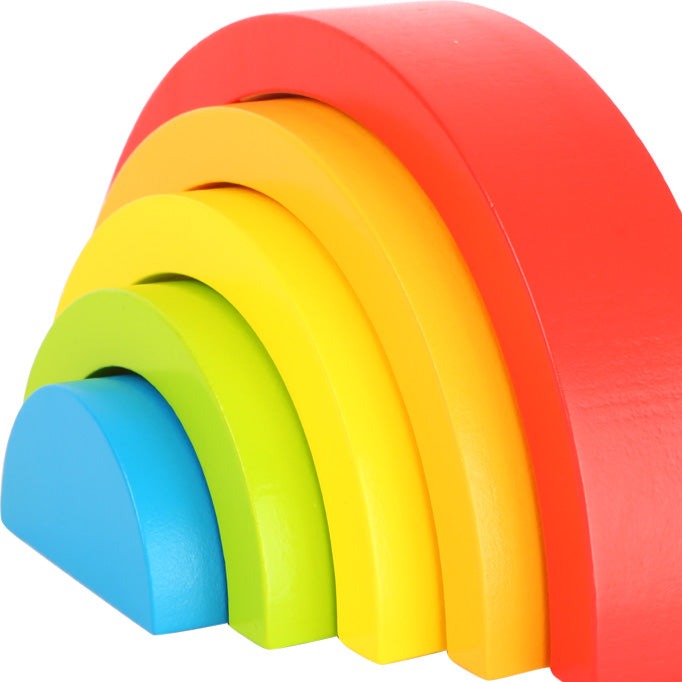 Holzbausteine Regenbogen