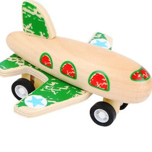 Buntes Rückziehflugzeug