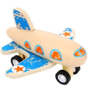 Buntes Rückziehflugzeug