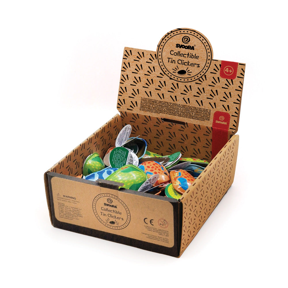 Mini Retro Tin Clickers – Frogs