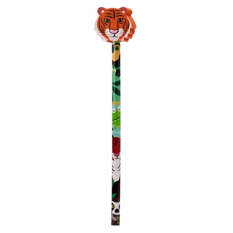 Wilde Tiere Bleistift mit Radiergummi