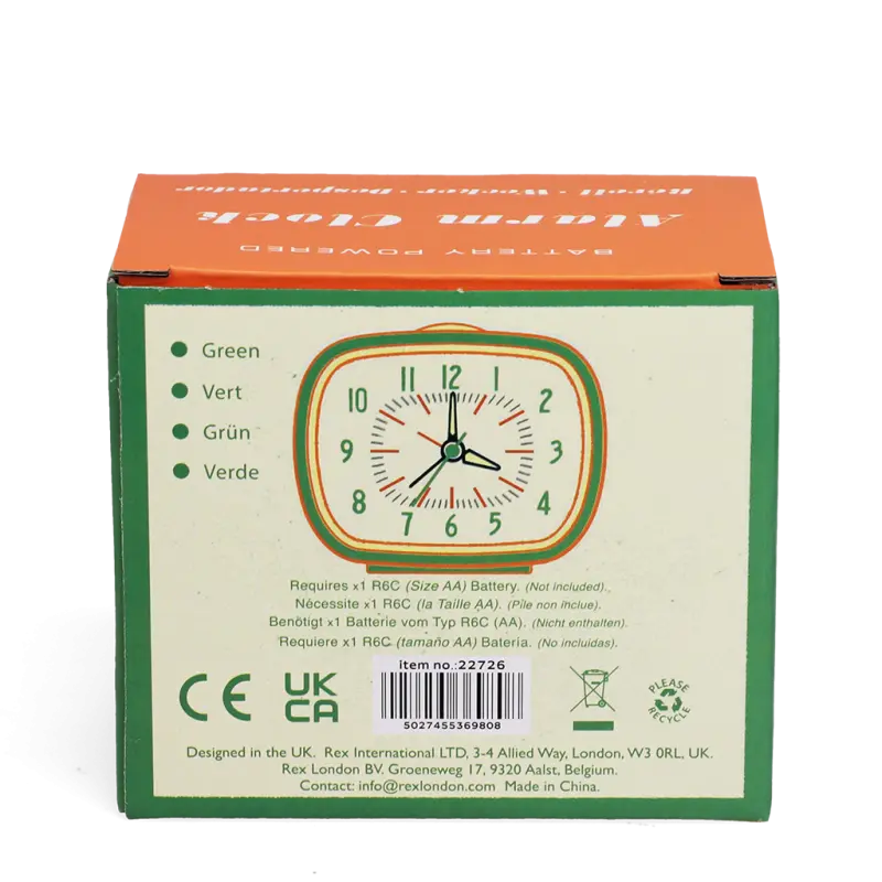 Grüner Retro Wecker