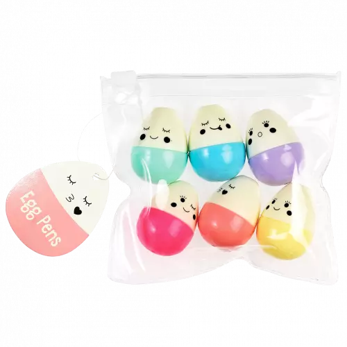 Ovale Filzstifte Emoji (6er Set)