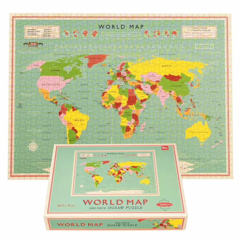 Puzzle World Map (1000 Teile)