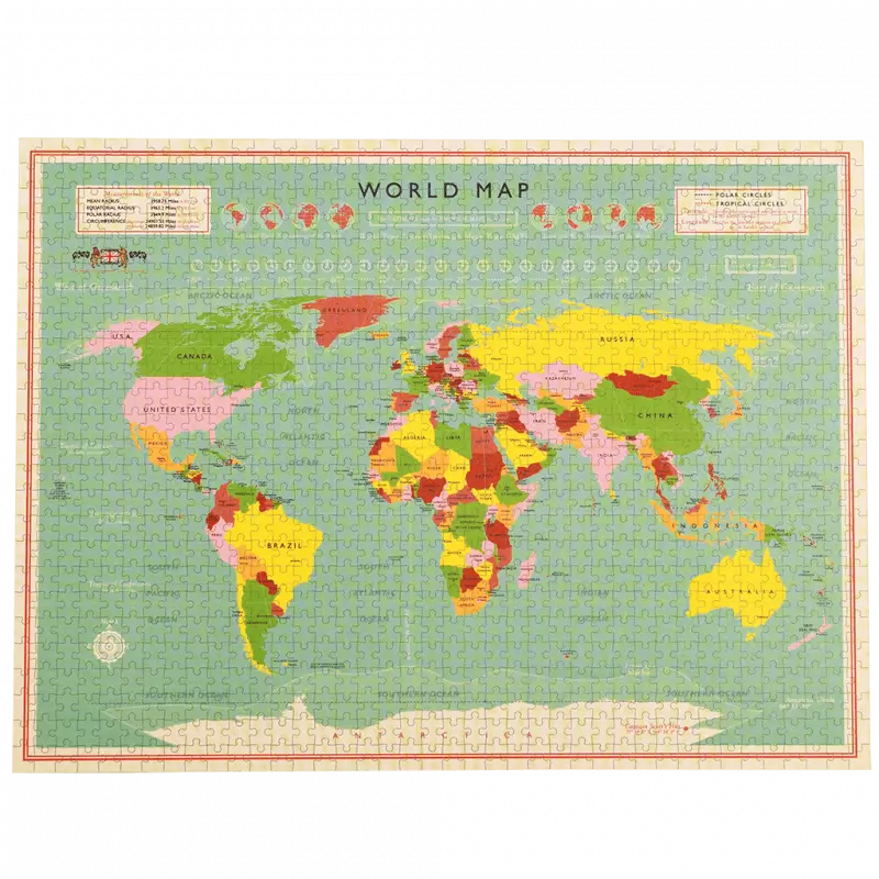 Puzzle World Map (1000 Teile)