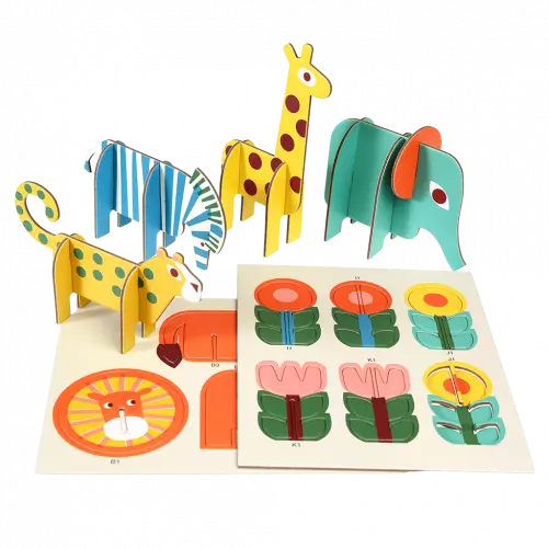 Spiel-Set zum Zusammenstecken Wild Wonders