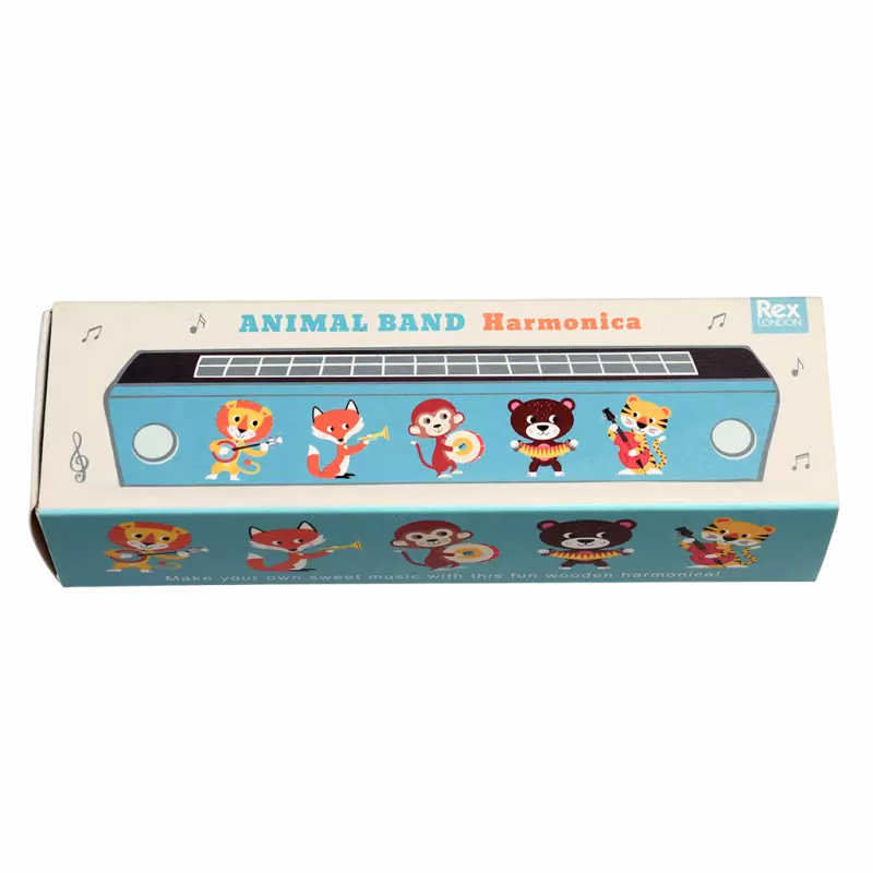 Mundharmonika aus Holz Animal Band