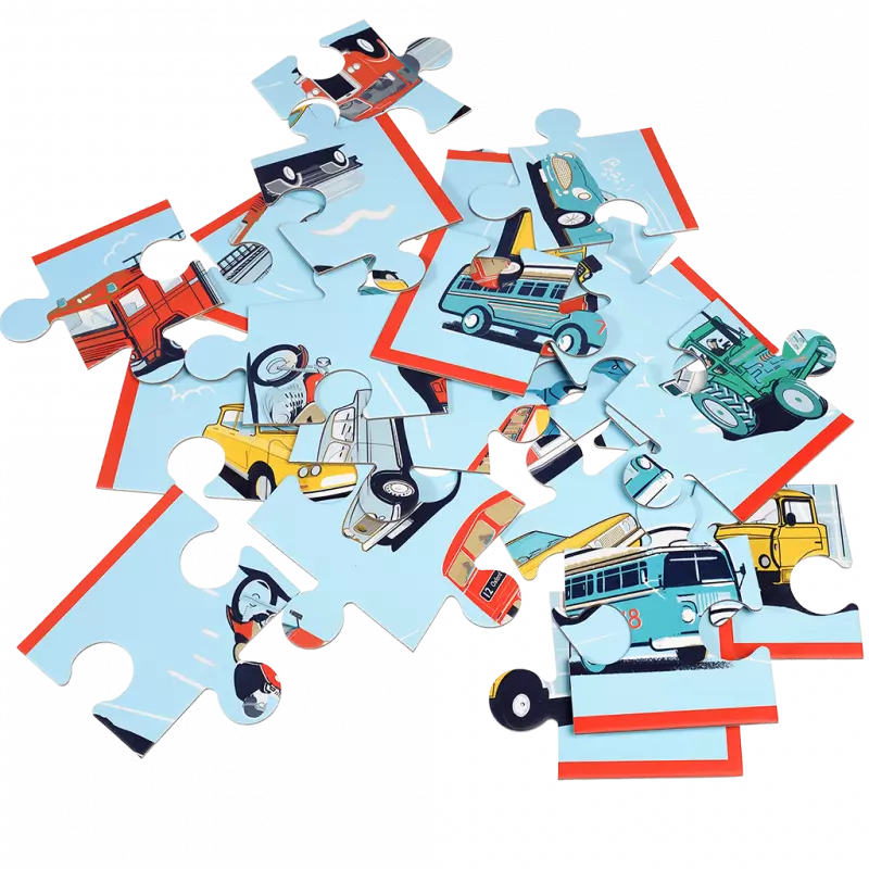 Fussboden-Puzzle Road Trip