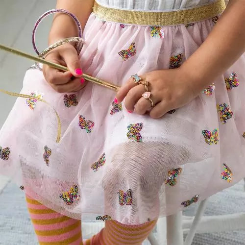 Set mit drei Glitzerringen - Fairies in the Garden