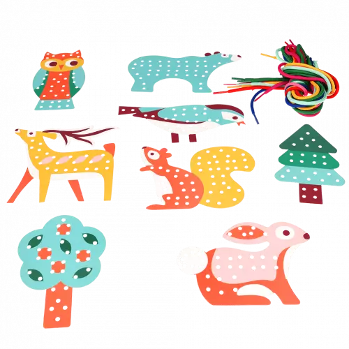 Fädelset Woodland Animals