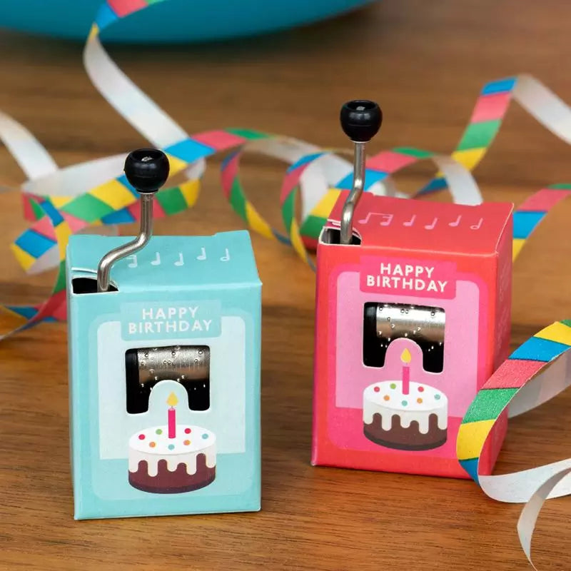 Spieluhr mit Handkurbel - Happy Birthday