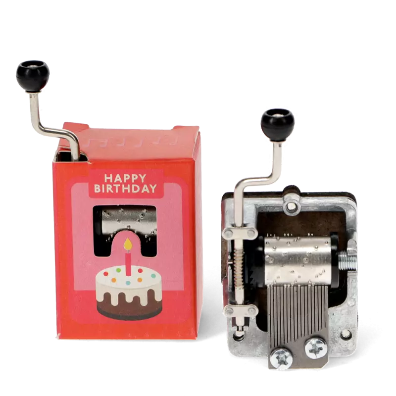 Spieluhr mit Handkurbel - Happy Birthday
