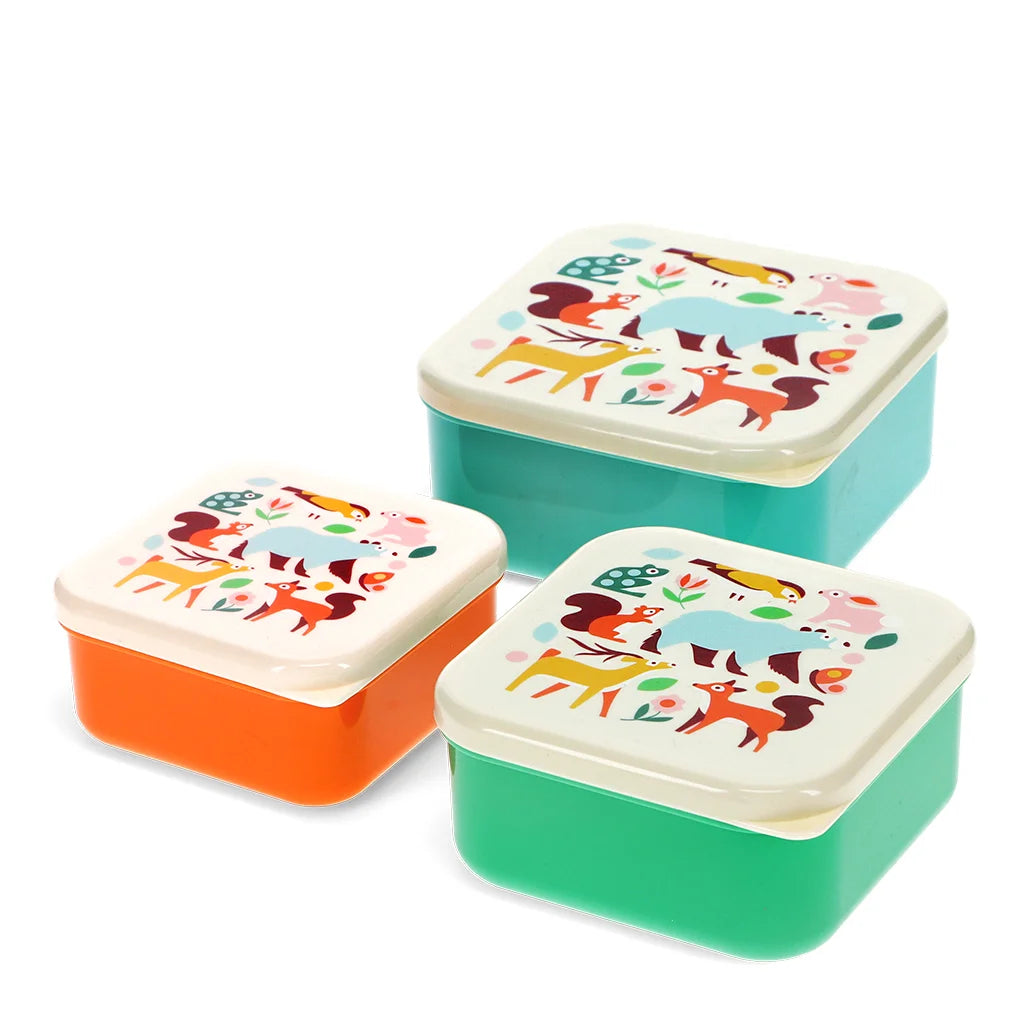 Set 3 Snackdosen "Woodland"