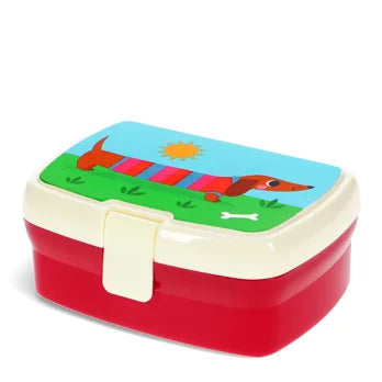 Lunchbox mit Fach - Dackel