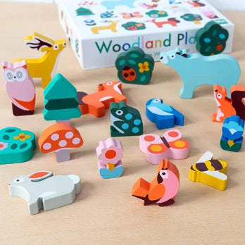 Spiel-Set mit Holztieren - Woodland
