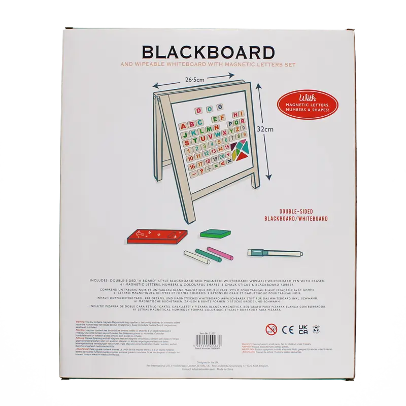 Tischschreibtafel- und Whiteboard-Staffelei-Set