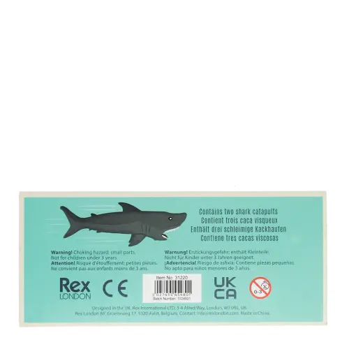 Fliegende Haifisch-Fingerkatapulte (Box mit 2 Haien)