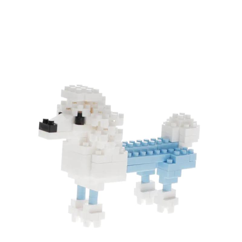 Konstruktions-Set Hund aus Bausteinen - Pudel