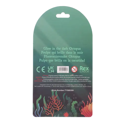Im Dunkeln leuchtender Oktopus
