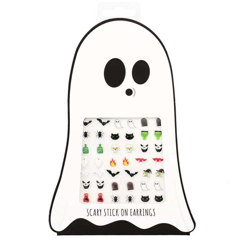 Ohrringe zum Aufkleben (30 Paare) - Spooky