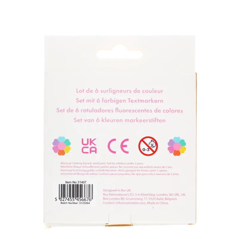 Textmarker-Set in Blütenform - Flower Power