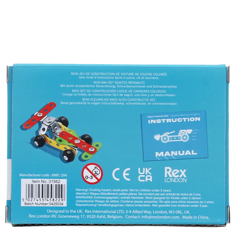 Mini-Bausatz buntes Rennauto