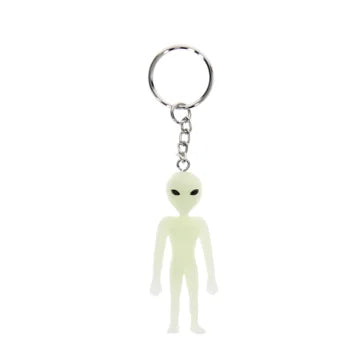 Im Dunkeln leuchtender Schlüsselanhänger – Alien