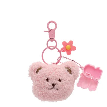 Plüsch-Taschenanhänger mit Lipgloss – Teddybär