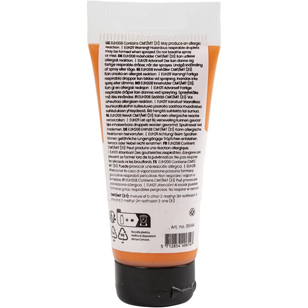 Acrylfarbe orange