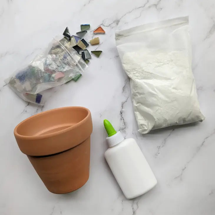 Luxe Decor Bastelset — Mosaik-Pflanzgefäss