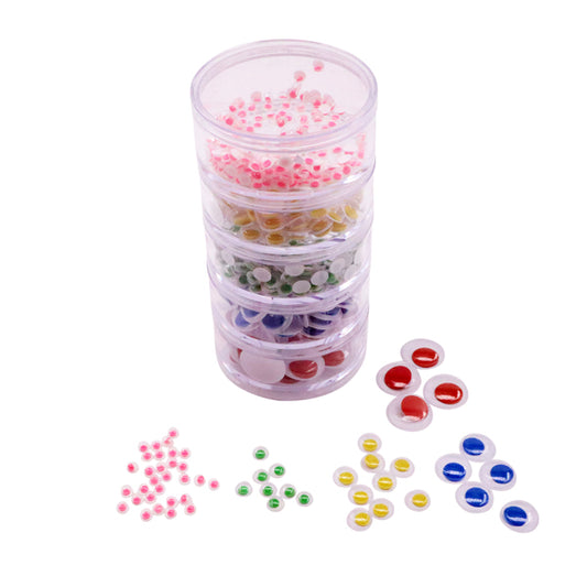 Bunte Augen in Stapeldosen 500er Set