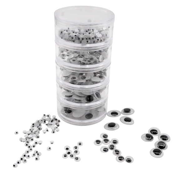 Augen in Stapeldosen 500er Set schwarz_weiss