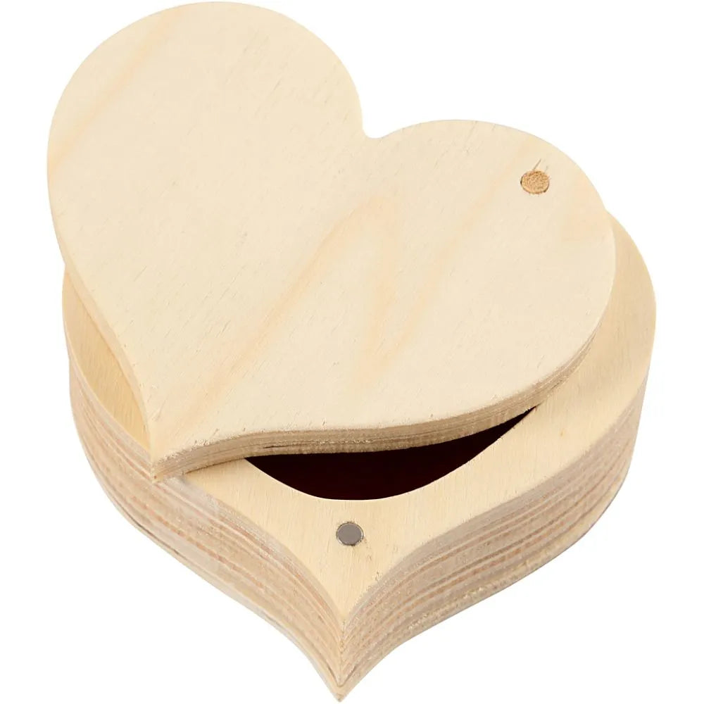 Holzdose Herz