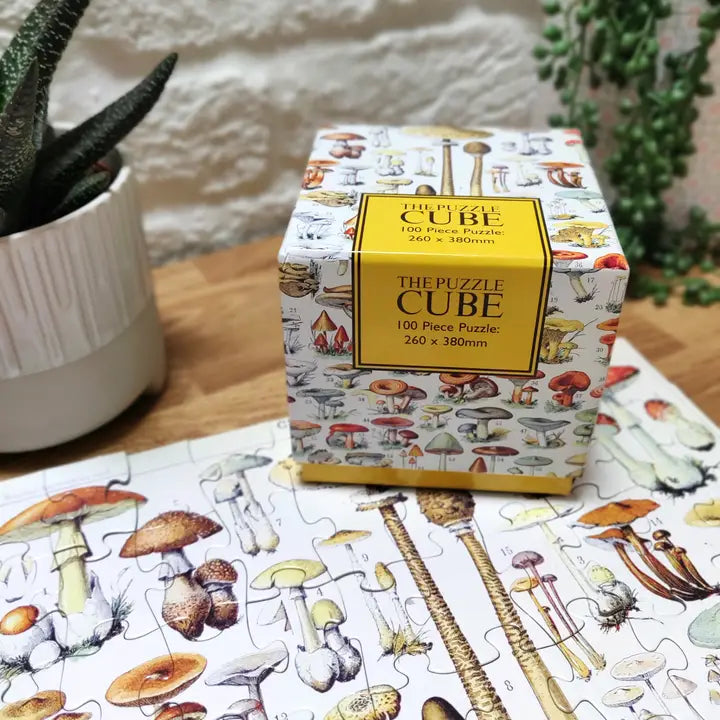 100-teiliges Puzzle — Vintage-Pilz