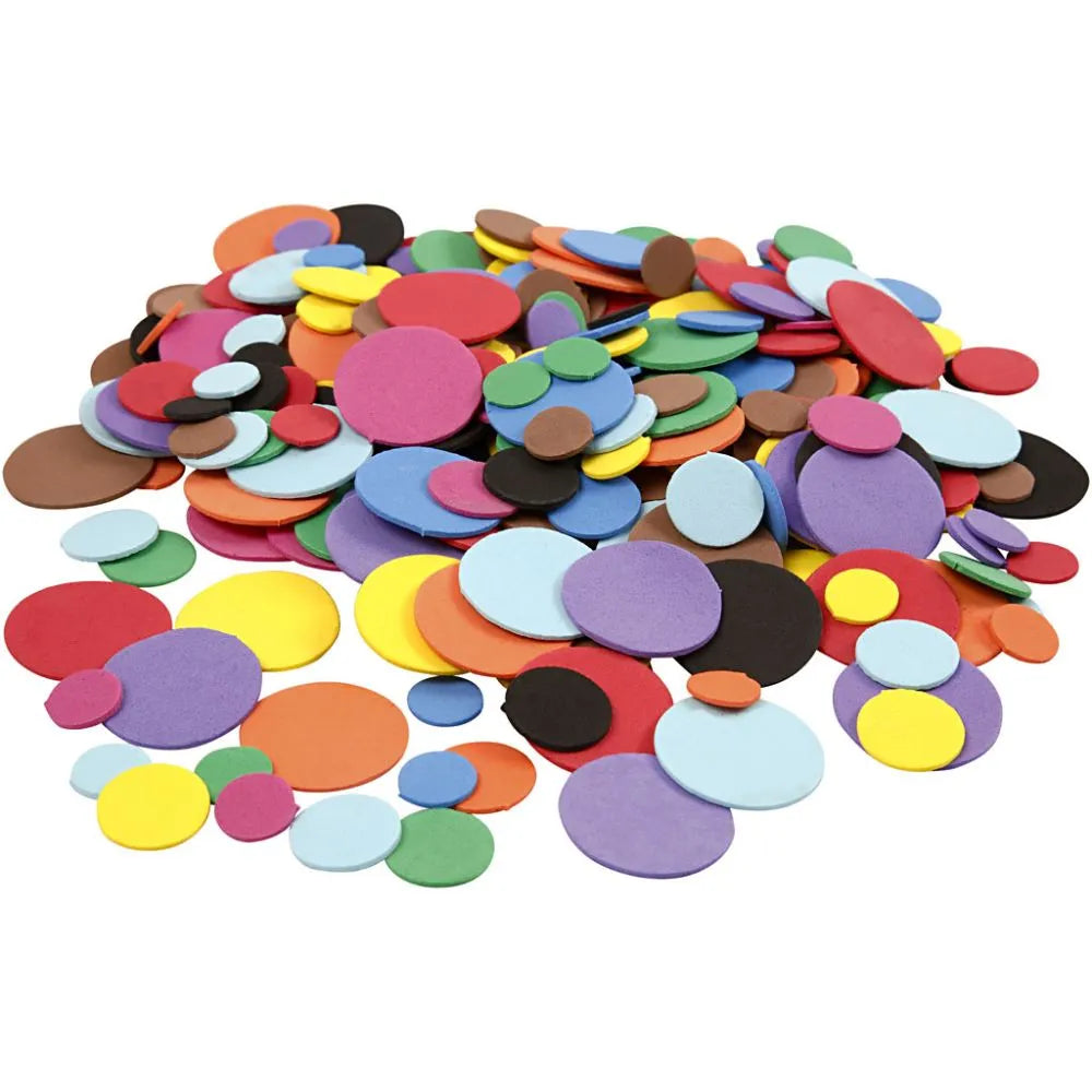 Runde Moosgummi Figuren