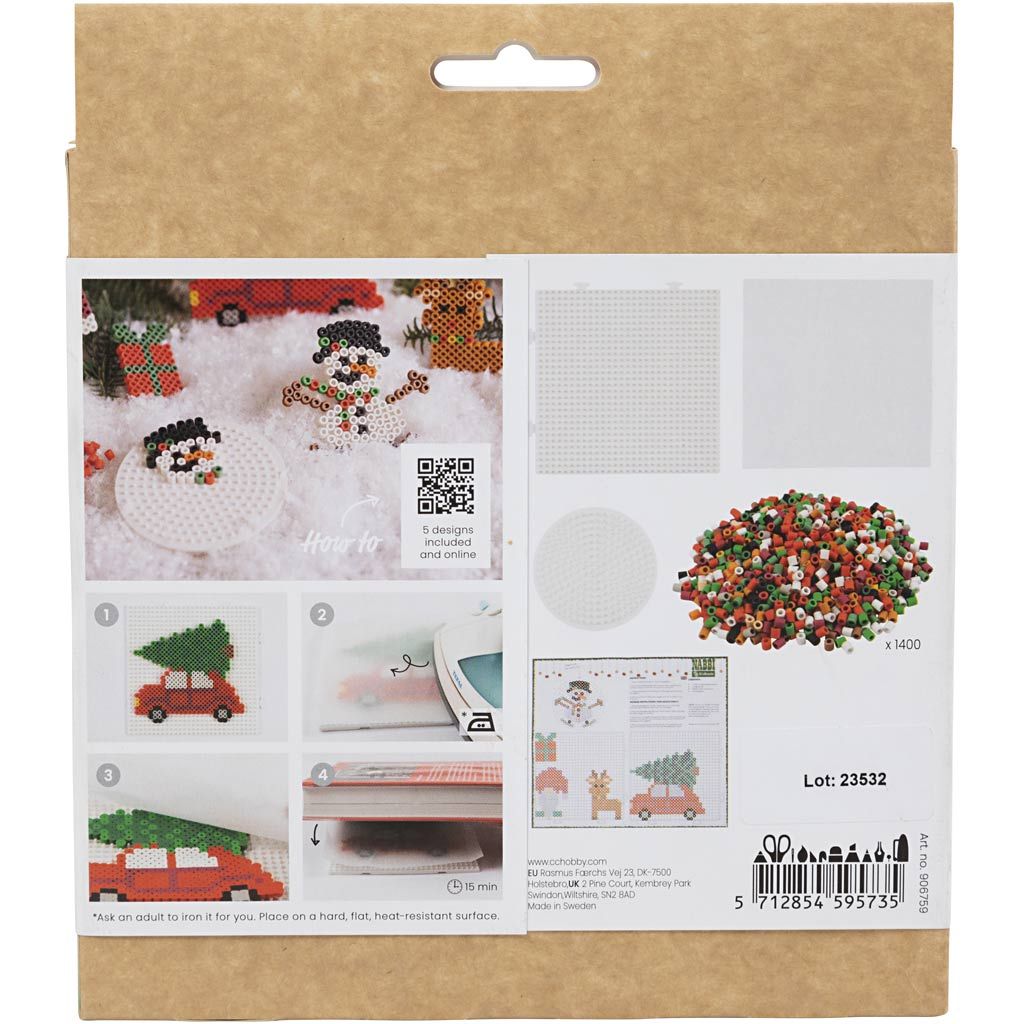 Kreativ Set NABBI BioBeads Schneemann