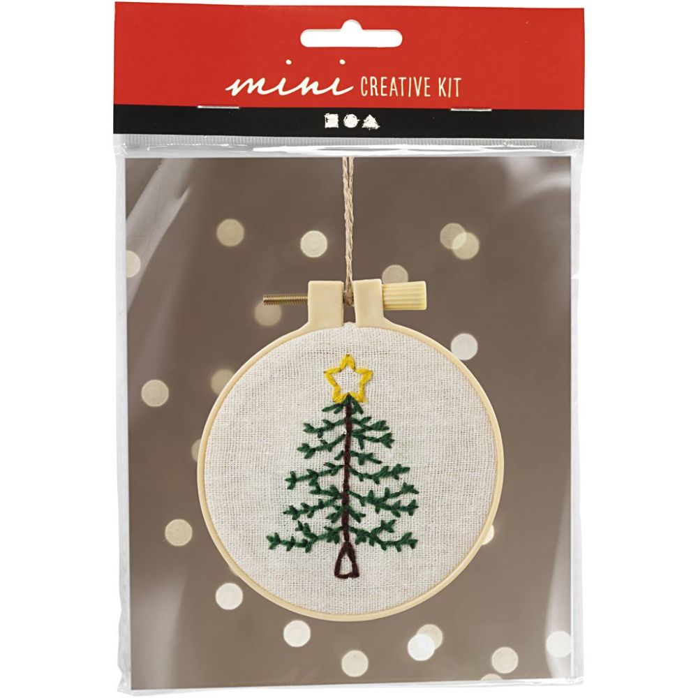 Mini Kreativ Set Sticken - Weihnachtsbaum