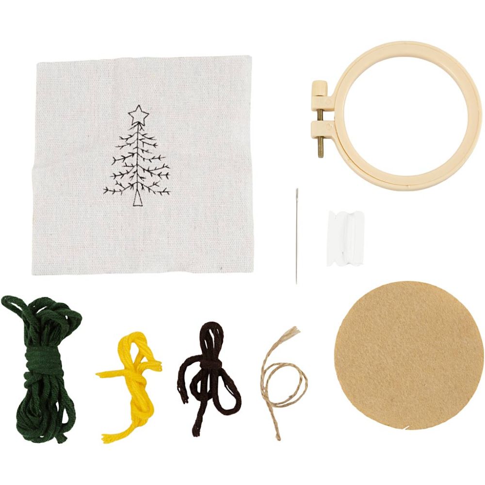 Mini Kreativ Set Sticken - Weihnachtsbaum