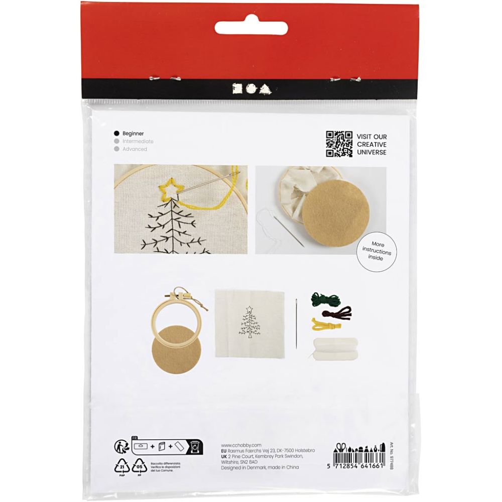 Mini Kreativ Set Sticken - Weihnachtsbaum