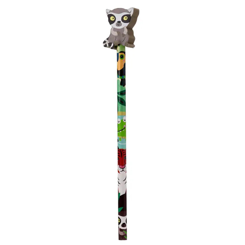 Wilde Tiere Bleistift mit Radiergummi