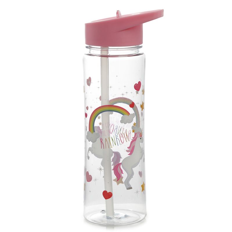 Regenbogen Einhorn bruchsichere Wasserflasche 550ml