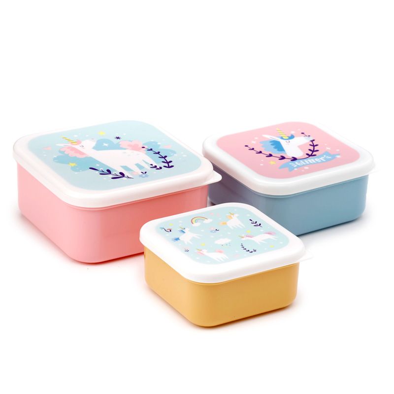 Einhorn-Zauber Lunchboxen Brotdosen 3er Set