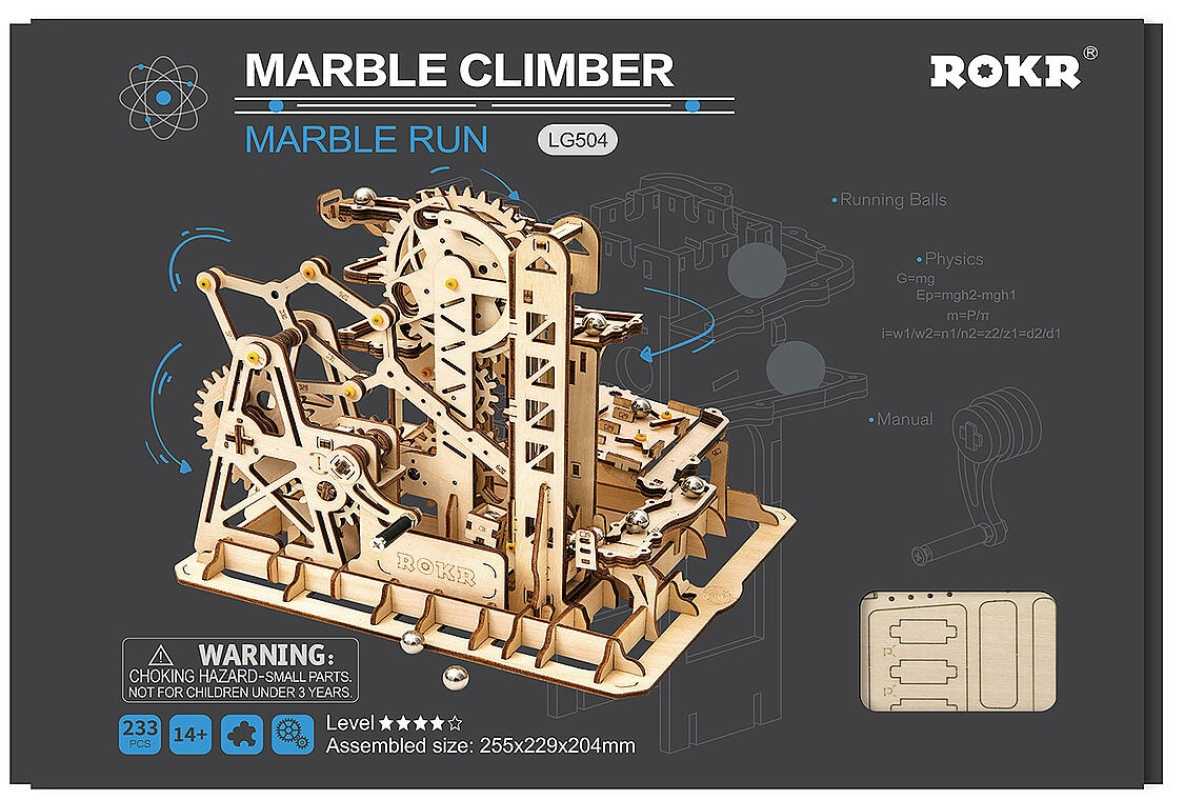 Holzbausatz Murmelbahn Climber