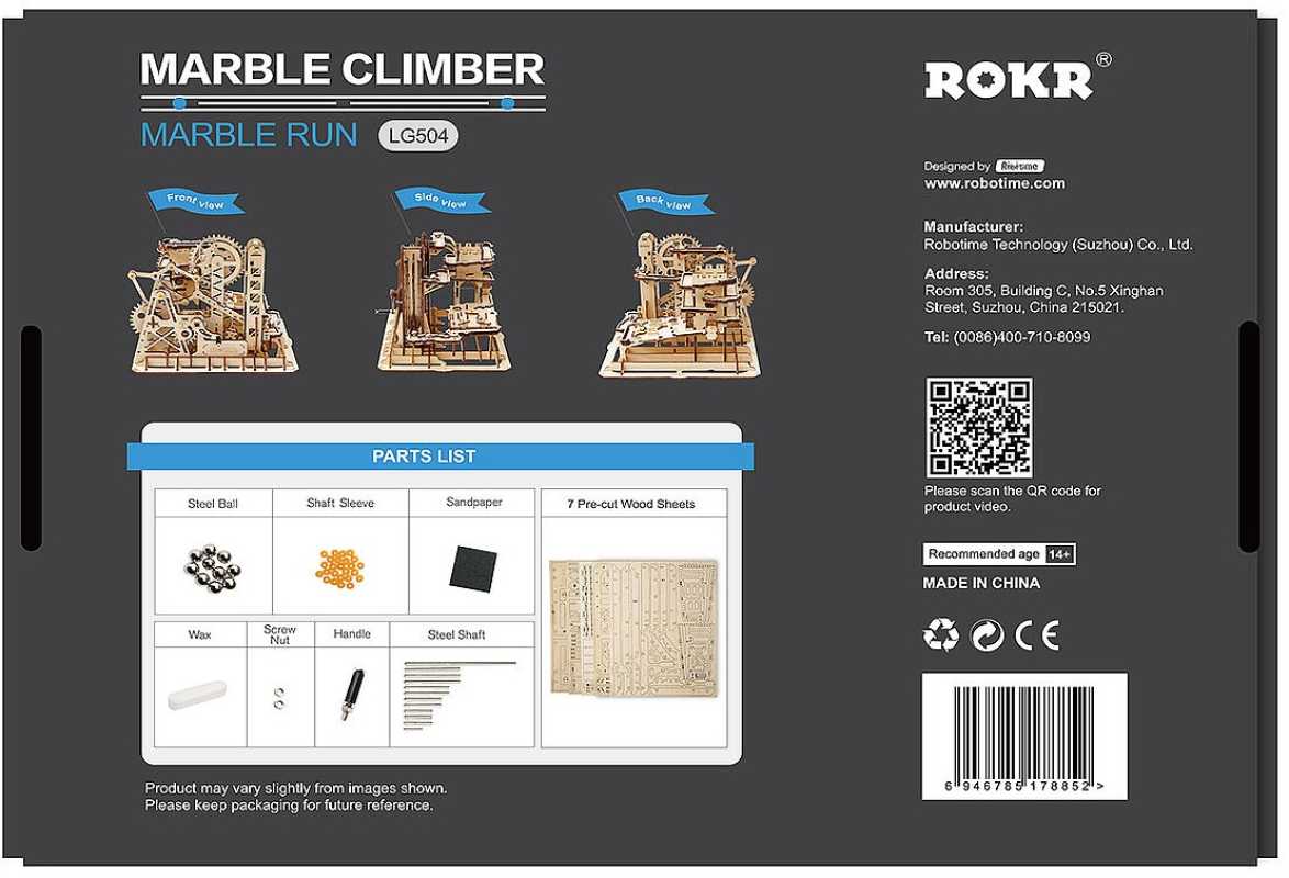 Holzbausatz Murmelbahn Climber