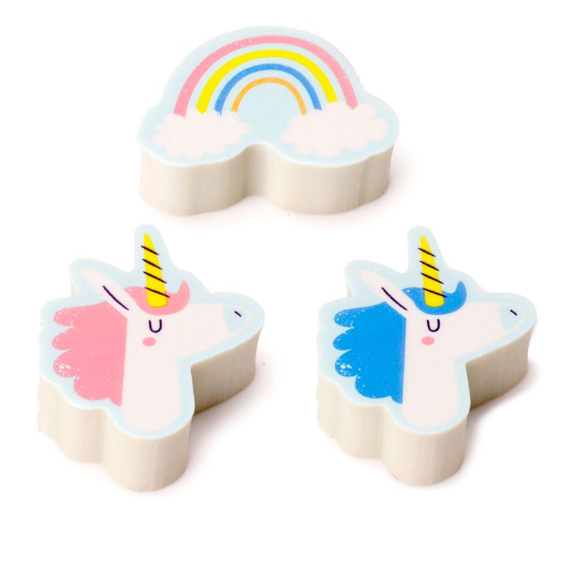 Magisches Einhorn Radiergummis 3er Set