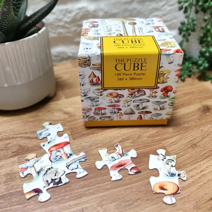 100-teiliges Puzzle — Vintage-Pilz