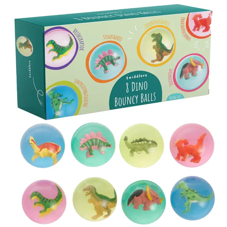 hüpfende Gummibälle mit Dinosauriermotiv (4,5 cm)