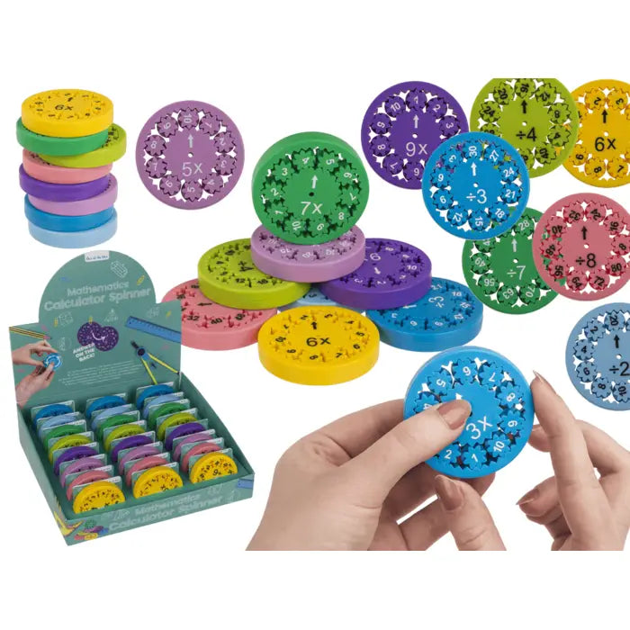 8 Mathematik-Rechner-Drehscheibe